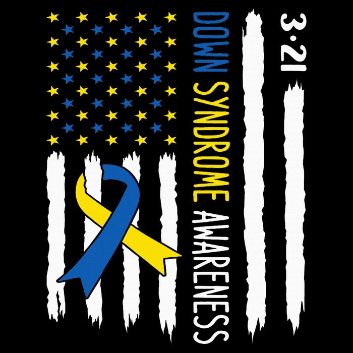 Down Syndrome Awareness Us Flag Trisomy 21 Poster
