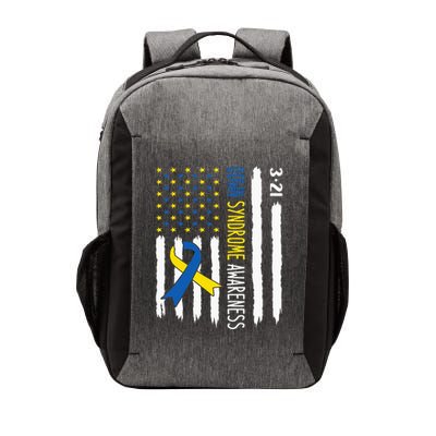 Down Syndrome Awareness Us Flag Trisomy 21 Vector Backpack