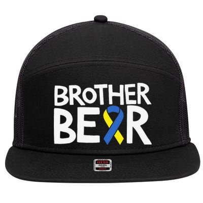 Down Syndrome Awareness T21 Day Brother 7 Panel Mesh Trucker Snapback Hat