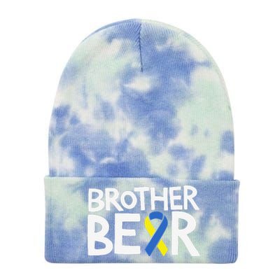 Down Syndrome Awareness T21 Day Brother Tie Dye 12in Knit Beanie