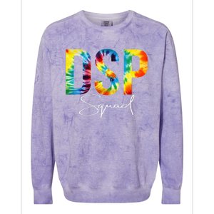 DSP Squad Appreciation Day Tie Dye For Women For Work Colorblast Crewneck Sweatshirt