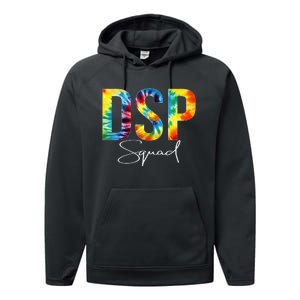 DSP Squad Appreciation Day Tie Dye For Women For Work Performance Fleece Hoodie