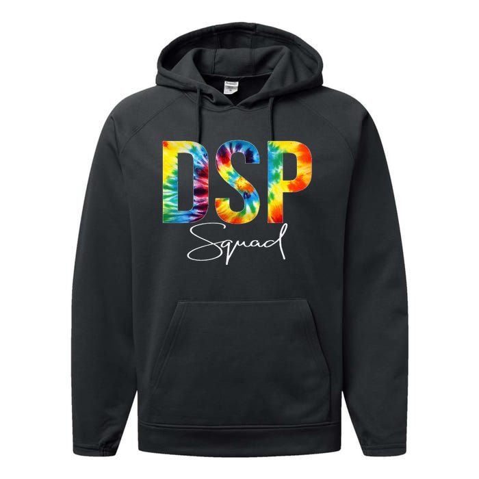 DSP Squad Appreciation Day Tie Dye For Women For Work Performance Fleece Hoodie