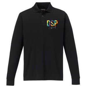 DSP Squad Appreciation Day Tie Dye For Women For Work Performance Long Sleeve Polo