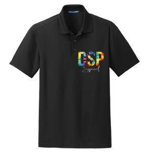 DSP Squad Appreciation Day Tie Dye For Women For Work Dry Zone Grid Polo