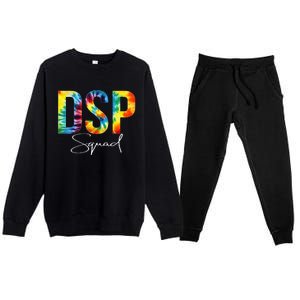 DSP Squad Appreciation Day Tie Dye For Women For Work Premium Crewneck Sweatsuit Set