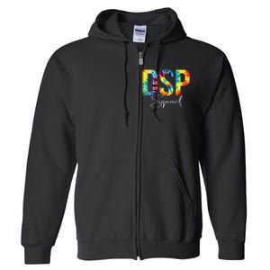 DSP Squad Appreciation Day Tie Dye For Women For Work Full Zip Hoodie