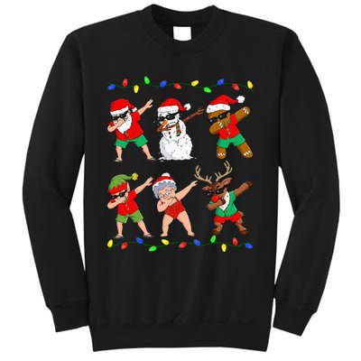 Dabbing Santa And Friends Christmas In July Xmas Sweatshirt