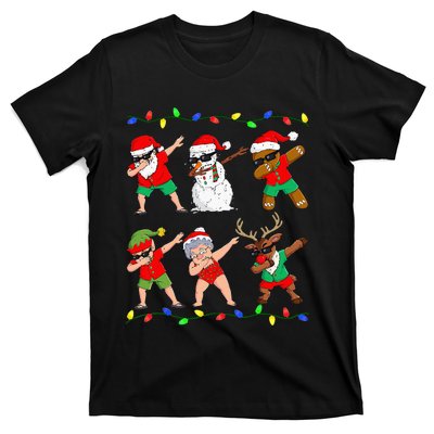 Dabbing Santa And Friends Christmas In July Xmas T-Shirt