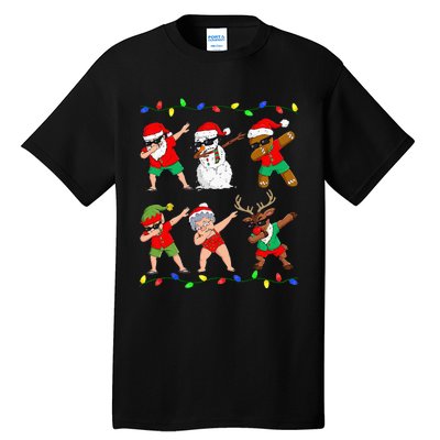 Dabbing Santa And Friends Christmas In July Xmas Tall T-Shirt