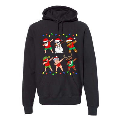 Dabbing Santa And Friends Christmas In July Xmas Premium Hoodie