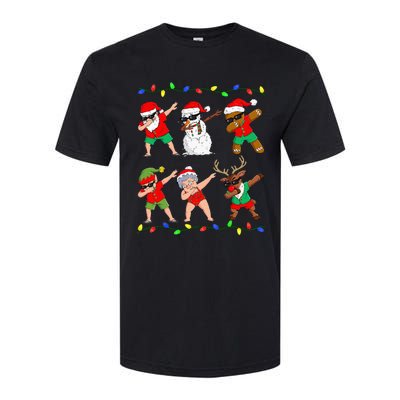 Dabbing Santa And Friends Christmas In July Xmas Softstyle CVC T-Shirt