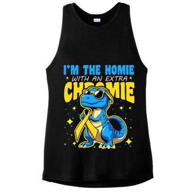 Down Syndrome Awareness Im The Homie With An Extra Chromie Ladies PosiCharge Tri-Blend Wicking Tank