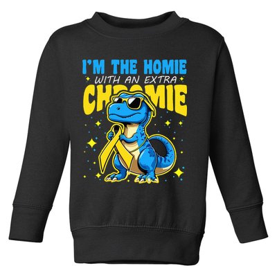 Down Syndrome Awareness Im The Homie With An Extra Chromie Toddler Sweatshirt