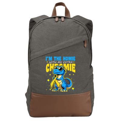 Down Syndrome Awareness Im The Homie With An Extra Chromie Cotton Canvas Backpack