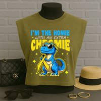 Down Syndrome Awareness Im The Homie With An Extra Chromie Garment-Dyed Women's Muscle Tee