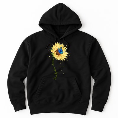 Down Syndrome Awareness Sunflower Butterfly Hoodie