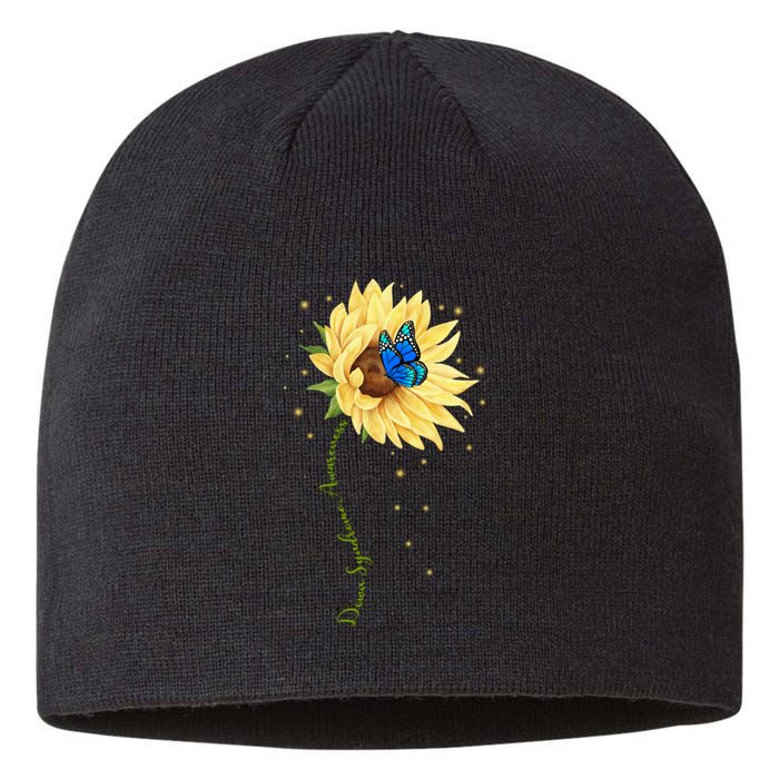 Down Syndrome Awareness Sunflower Butterfly Sustainable Beanie