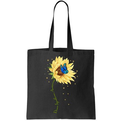 Down Syndrome Awareness Sunflower Butterfly Bag