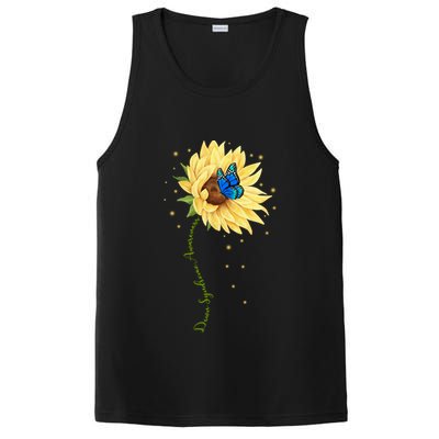 Down Syndrome Awareness Sunflower Butterfly PosiCharge Competitor Tank