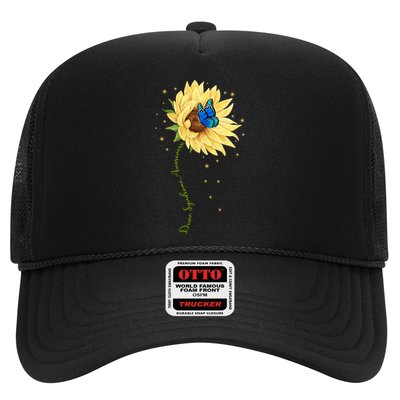Down Syndrome Awareness Sunflower Butterfly Trucker Hat