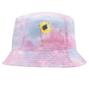 Down Syndrome Awareness Sunflower Butterfly Tie-Dyed Bucket Hat