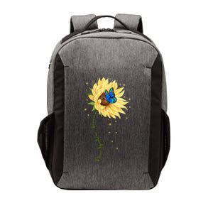 Down Syndrome Awareness Sunflower Butterfly Vector Backpack