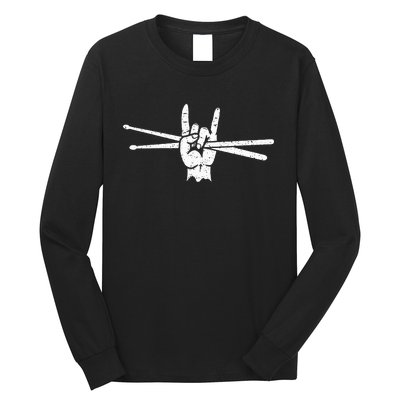 Drum Sticks Art Percussion Drum Player Long Sleeve Shirt