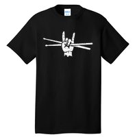 Drum Sticks Art Percussion Drum Player Tall T-Shirt