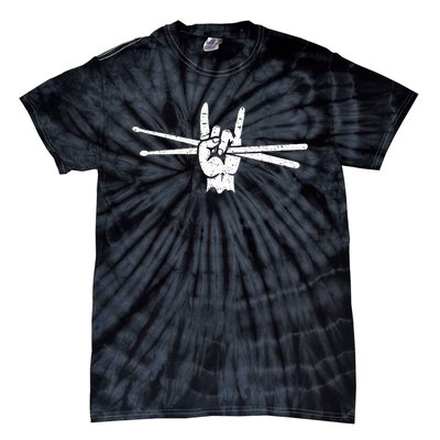 Drum Sticks Art Percussion Drum Player Tie-Dye T-Shirt