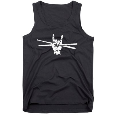 Drum Sticks Art Percussion Drum Player Tank Top