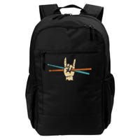 Drum Sticks Art Percussion Drum Player Daily Commute Backpack