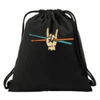 Drum Sticks Art Percussion Drum Player Drawstring Bag