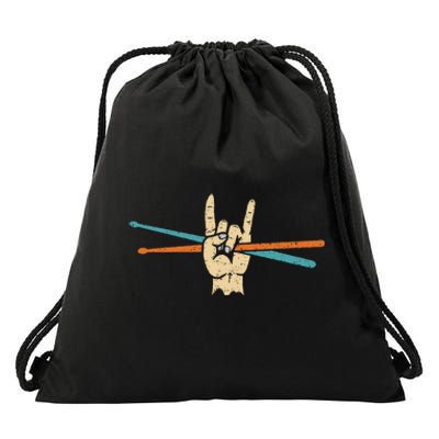 Drum Sticks Art Percussion Drum Player Drawstring Bag