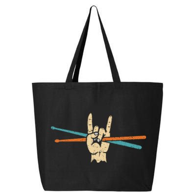 Drum Sticks Art Percussion Drum Player 25L Jumbo Tote