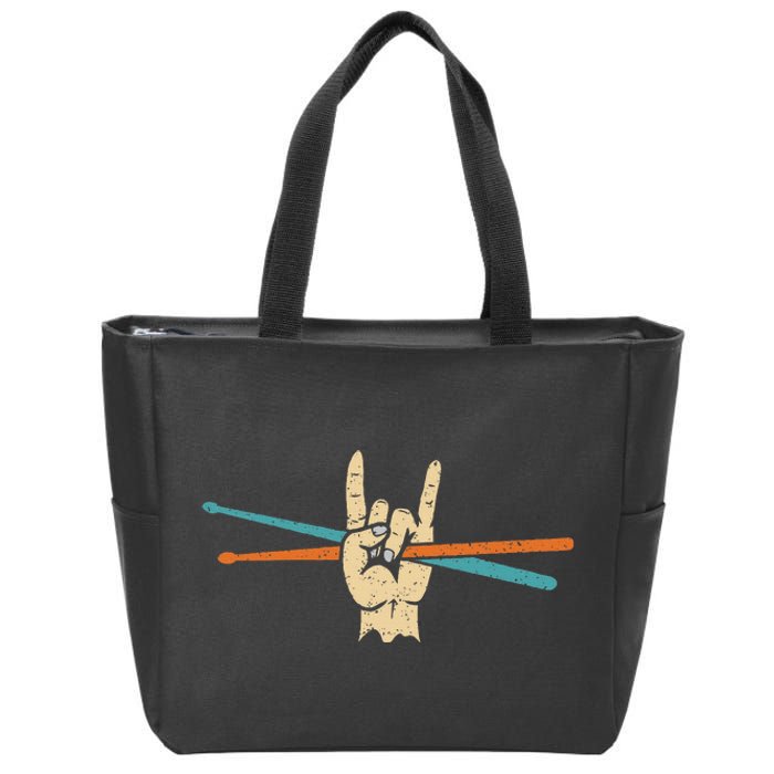 Drum Sticks Art Percussion Drum Player Zip Tote Bag