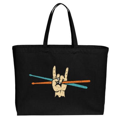 Drum Sticks Art Percussion Drum Player Cotton Canvas Jumbo Tote