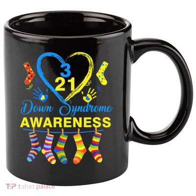 Down Syndrome Awareness Colorful Socks 11oz C Handle Ceramic Mug