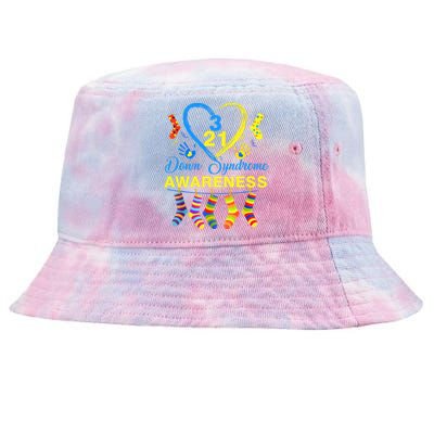 Down Syndrome Awareness Colorful Socks Tie-Dyed Bucket Hat