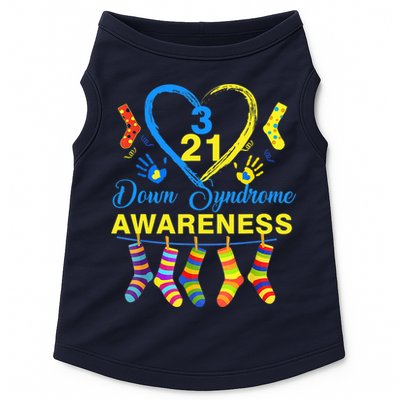 Down Syndrome Awareness Colorful Socks Doggie Tank
