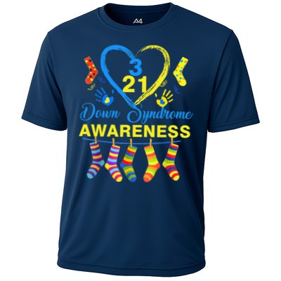 Down Syndrome Awareness Colorful Socks Performance Shirt
