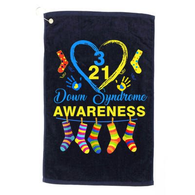 Down Syndrome Awareness Colorful Socks Golf Towel