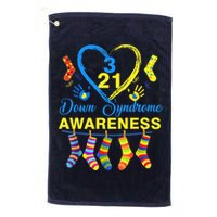 Down Syndrome Awareness Colorful Socks Golf Towel