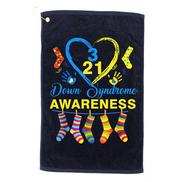 Down Syndrome Awareness Colorful Socks Golf Towel