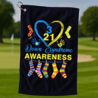 Down Syndrome Awareness Colorful Socks Golf Towel