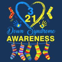 Down Syndrome Awareness Colorful Socks Golf Towel