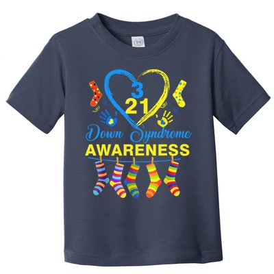 Down Syndrome Awareness Colorful Socks Toddler T-Shirt
