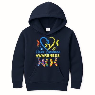 Down Syndrome Awareness Colorful Socks Kids Hoodie