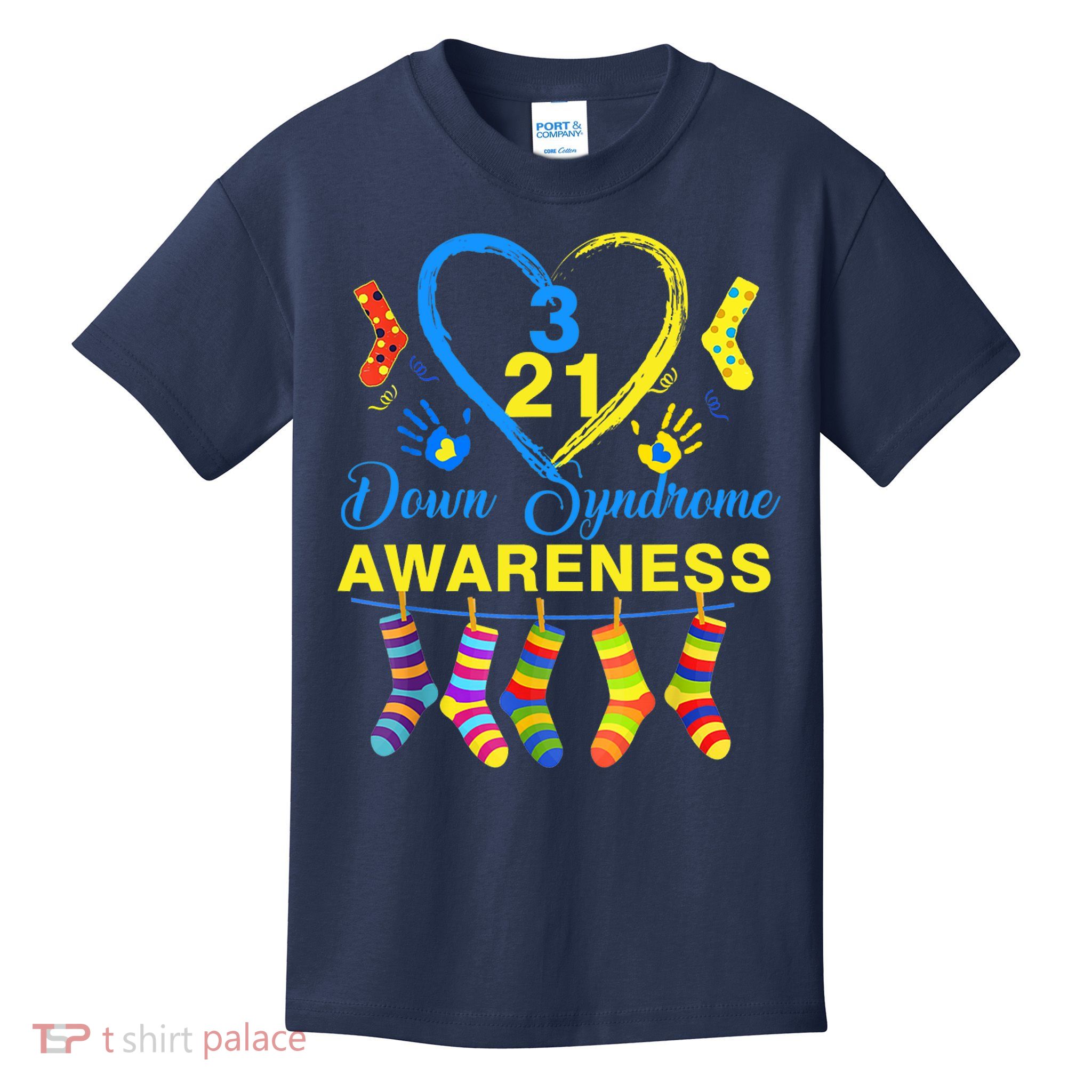 Down Syndrome Awareness Colorful Socks Kids T-Shirt