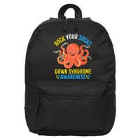 Down Syndrome Awareness Octopus Rock Your Sock 16 in Basic Backpack